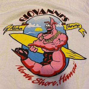 Vintage Giovanni's Shrimp North Shore Shirt Med.